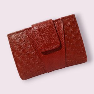 Billetera Roja Corta Dama